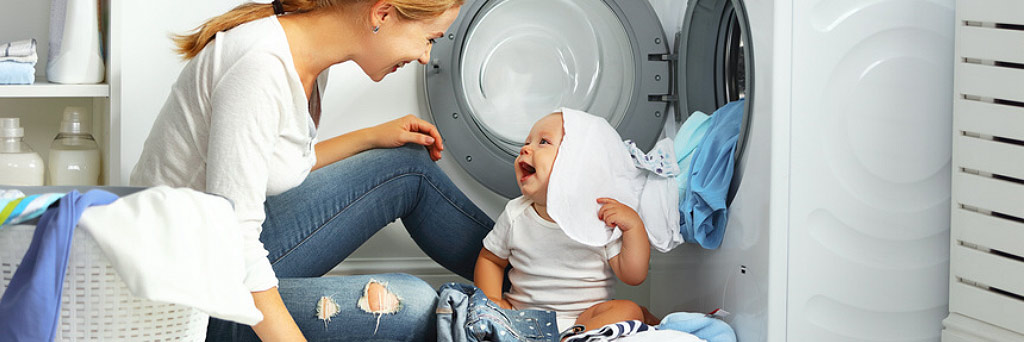 Babys Wäsche richtig pflegen.