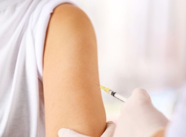 Impfung am Arm
