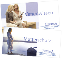 Broschüre "Venenwissen" und "Mutterschutz"