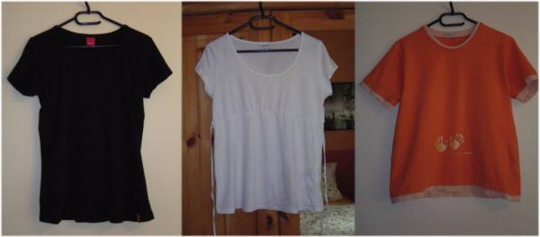 Bild zu Umstandskleidung abzugeben - 3 Shirts, 2 Hosen, 1 Rock, 1 BabyBelt Gr. S - Schwanger - wer noch? Rund um die Schwangerschaft