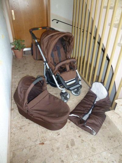 Bild zu Teutonia Kinderwagen mit Maxi Cosi Adaper Wickeltasche Kissenbezug uvm - Schwanger - wer noch? Rund um die Schwangerschaft