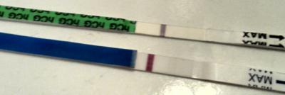 Bild zu sst der zweite.. ich glaube der ist positiv? - Schwanger - wer noch? Rund um die Schwangerschaft