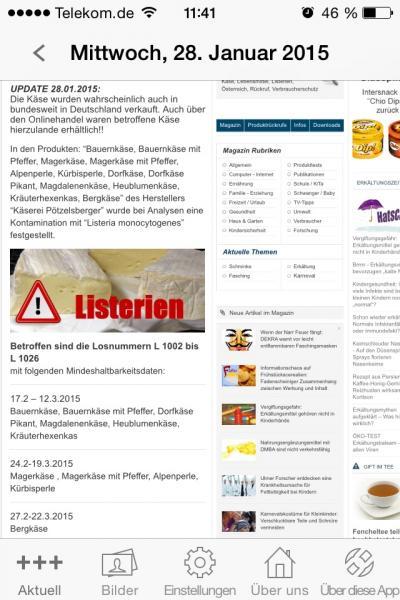 Bild zu Rückruf Käse wegen Listerien - Schwanger - wer noch? Rund um die Schwangerschaft