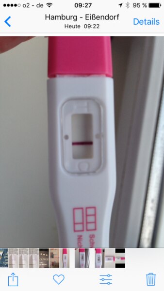 Bild zu Sieht so eine Verdunstungslinie aus....? - Schwanger - wer noch? Rund um die Schwangerschaft