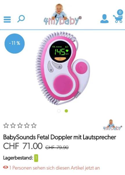 Bild zu Fetal Doppler zu verkaufen - Schwanger - wer noch? Rund um die Schwangerschaft