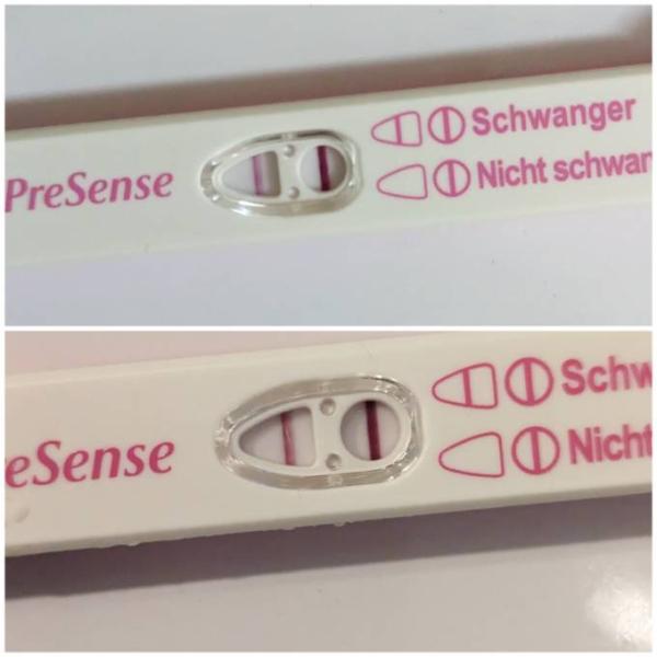 Bild zu Schwangerschaftstest an ES + 15 schwächer - Schwanger - wer noch? Rund um die Schwangerschaft