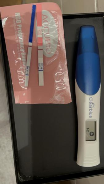Bild zu Clearblue zeigt 1-2 an, aber auch schon letzte woche?? - Kinderwunsch nach Fehlgeburt
