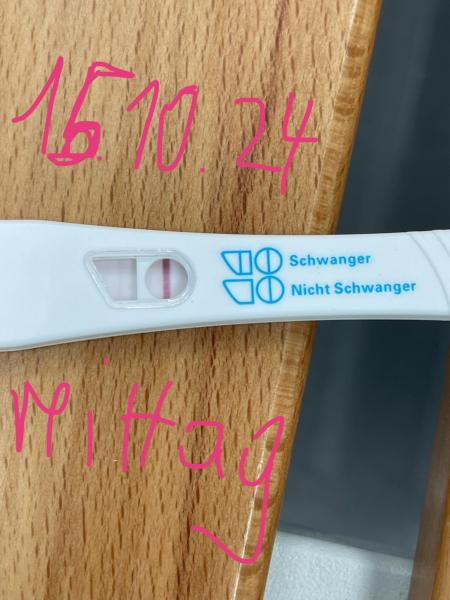 Bild zu Schwangerschaftstest Verdunstungslinie?? 🤔 - Kinderwunsch nach Fehlgeburt