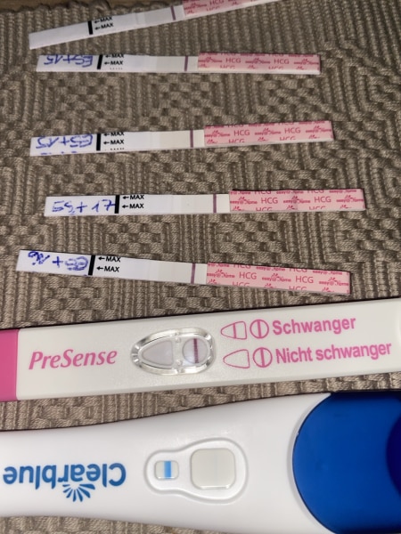 Bild zu Hat jemand trotz schwacher Testlinie eine normale Schwangerschaft gehabt? - Kinderwunsch nach Fehlgeburt