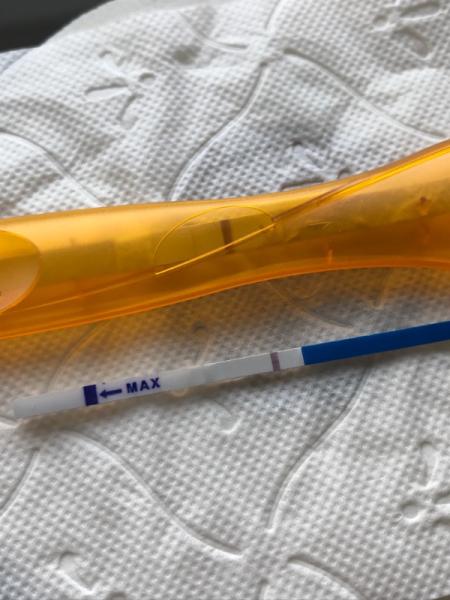 Bild zu Nach 3 Jahren endlich ein 2. Strich, seht ihr es auch? - Kinderwunsch - bitte noch ein Baby