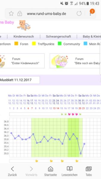 Bild zu Zyklusblatt - Kinderwunsch - bitte noch ein Baby