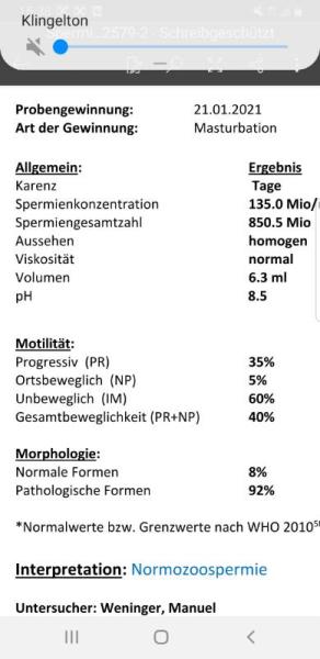 Bild zu Spermiogramm - Kinderwunsch - bitte noch ein Baby