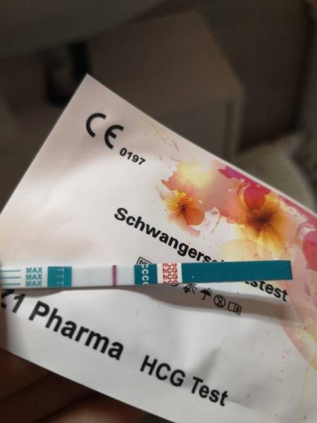 Bild zu Verdunstungslinie? Hcg-Test - Kinderwunsch - bitte noch ein Baby