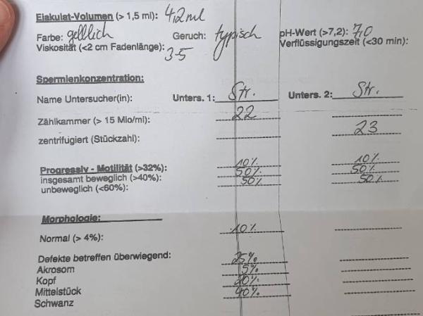 Bild zu Spermiogramm - Kinderwunsch - bitte noch ein Baby
