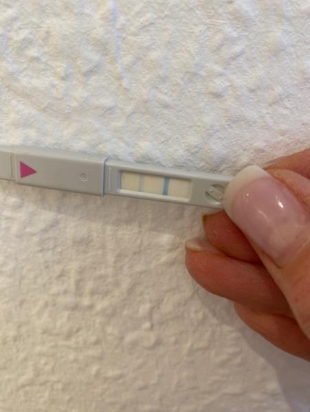 Bild zu Kommt bald der ES? 2 Linie Ovu Test - Kinderwunsch - bitte noch ein Baby