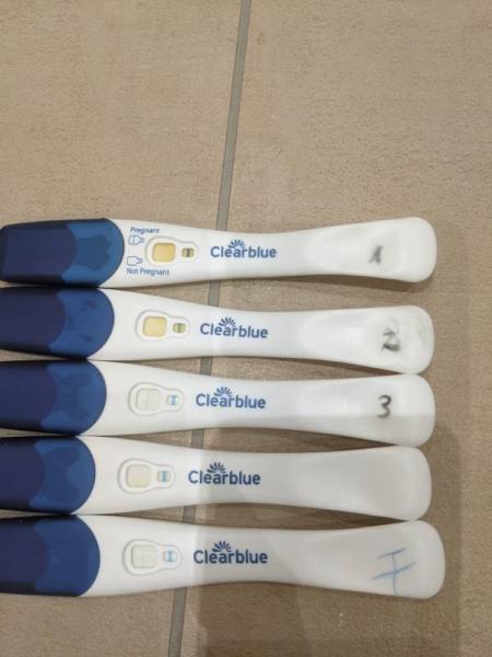 Bild zu Verdunstungslinien??? Clearblue Früherkennung - Kinderwunsch - bitte noch ein Baby