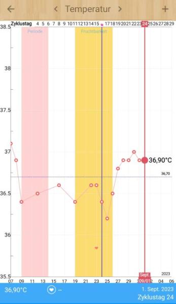 Bild zu Temperatur Kurve - Kinderwunsch - bitte noch ein Baby