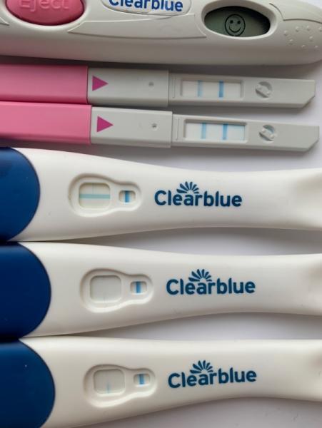 Bild zu Clearblue Ovu seit gestern positiv andere Ss Tests sehr leicht positiv - Kinderwunsch - bitte noch ein Baby