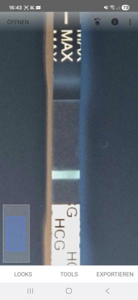 Bild zu Verdunstungslinie beim Onestep oder Positiv? - Kinderwunsch - bitte noch ein Baby