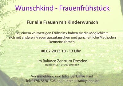 Bild zu Kinderwunsch - Frühstück in Dresden - Kinderwunschbehandlung