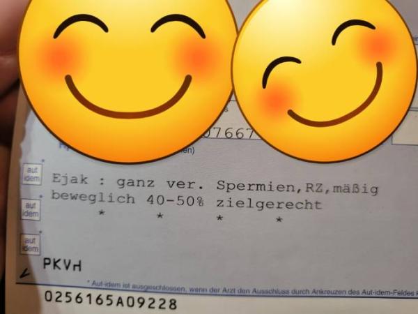 Bild zu Komisches Spermiogramm - Kinderwunschbehandlung