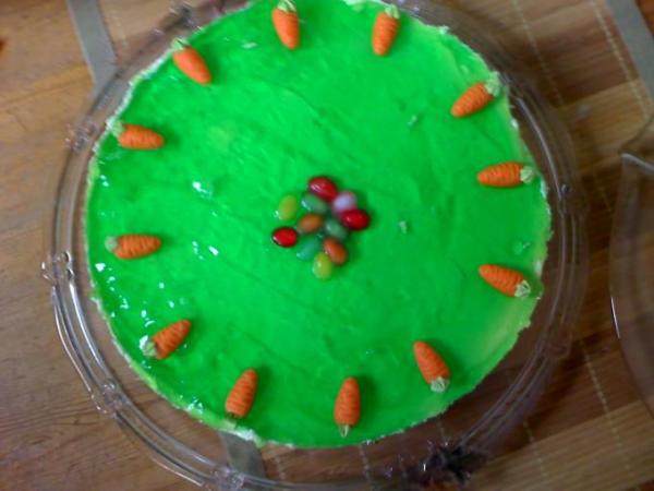 Bild zu Habe heute Quarktorte mit Waldmeister gemacht - Kochen und Backen