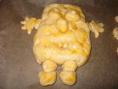 Bild zu Erstes Ergebnis unseres Weckmann backen - Kochen und Backen