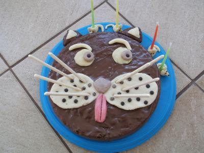 Bild zu Der Katzenkuchen ist feritg! - Kochen und Backen