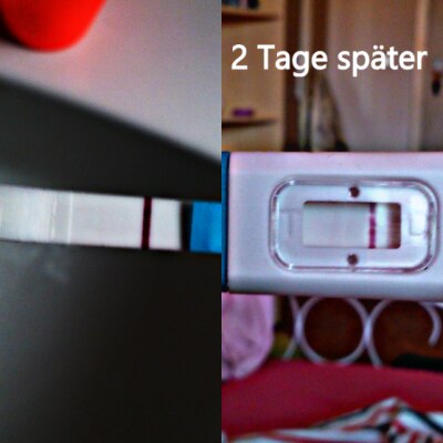 Bild zu Verdunstungslinie oder positiv ? - Kinderwunsch - was tun, um schwanger zu werden?