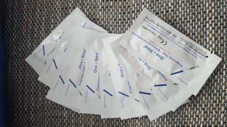 Bild zu One step schwangerschaftstest zu verschenken - Kinderwunsch - was tun, um schwanger zu werden?