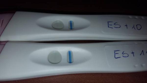 Bild zu SST positiv oder doch nur Verdunstungslinie? - Kinderwunsch - was tun, um schwanger zu werden?