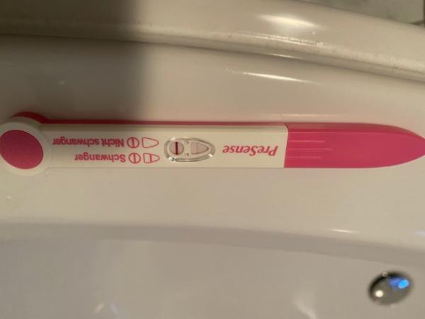 Bild zu ISCI nach PU+12 und TF+9 Schwangerschaft Test aussieht so aus - Kinderwunsch - was tun, um schwanger zu werden?