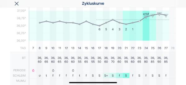 Bild zu Basaltemperaturkurve - Kinderwunsch - was tun, um schwanger zu werden?