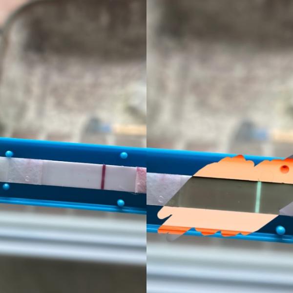 Bild zu Hilfe positiv oder negativ - Kinderwunsch - was tun, um schwanger zu werden?