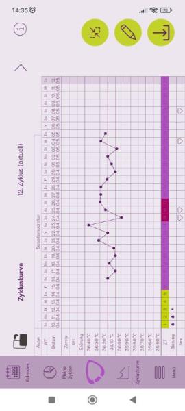 Bild zu Temperaturkurve - Kinderwunsch - was tun, um schwanger zu werden?