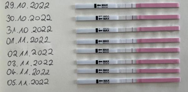 Bild zu Ovu-Test zeigt seit Tagen dunklere Linie als sonst - Kinderwunsch - was tun, um schwanger zu werden?