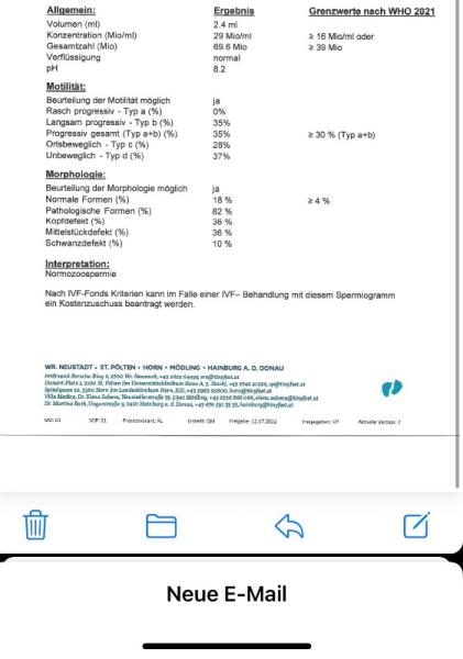 Bild zu Spermiogramm wer kennt sich aus??? - Kinderwunsch - was tun, um schwanger zu werden?