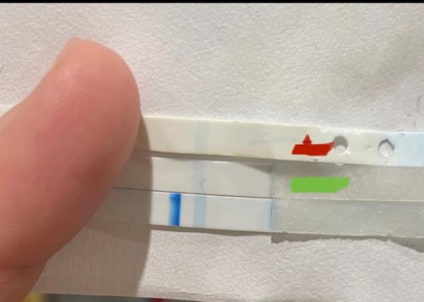Bild zu Strich stärker geworden? - Kinderwunsch - was tun, um schwanger zu werden?