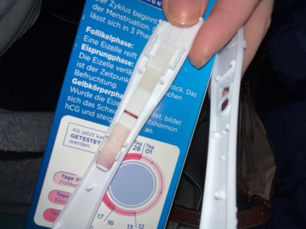Bild zu Testamed frühtest/ ES+12 aber linie hauchzart!! - Kinderwunsch - was tun, um schwanger zu werden?