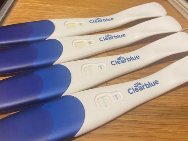 Bild zu Testreihe nach ICSI Transfer Clarblue - Kinderwunsch - was tun, um schwanger zu werden?