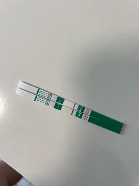Bild zu Ist der positive oder sehe ich Geister Striche :/ - Kinderwunsch - was tun, um schwanger zu werden?