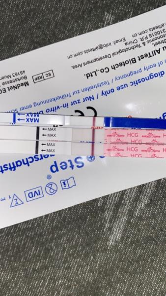 Bild zu Test positiv ? - Kinderwunsch - was tun, um schwanger zu werden?