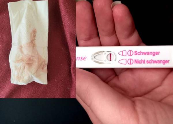 Bild zu Einistungsblutung? Schwach positiv? - Kinderwunsch - was tun, um schwanger zu werden?
