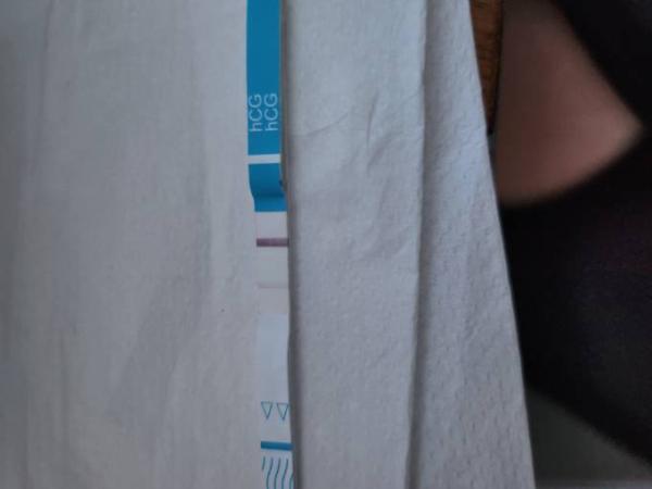 Bild zu SS-Test Blasse Linie - Kinderwunsch - was tun, um schwanger zu werden?