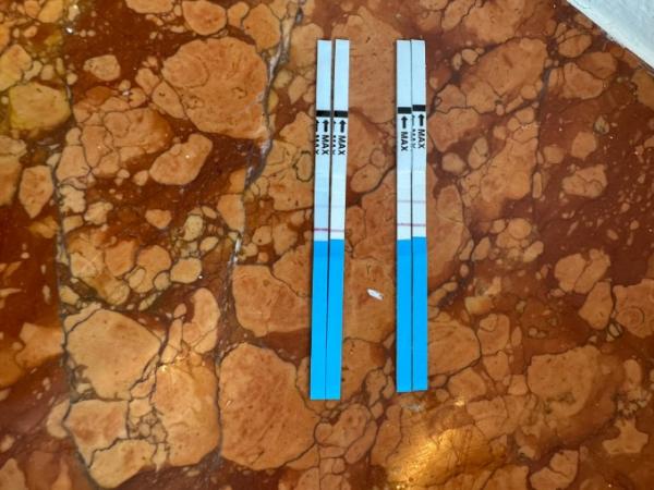 Bild zu Ist das positiv? Ovulationstest von Ovy - Kinderwunsch - was tun, um schwanger zu werden?