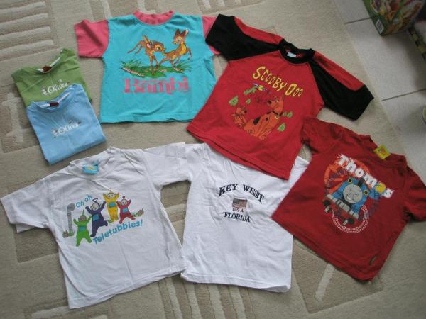 Bild zu verkaufe 7 t-shirts gr. 92-98, s´oliver, thomas zug, bambi, teletubbies - Sparforum - Forum rund ums Sparen