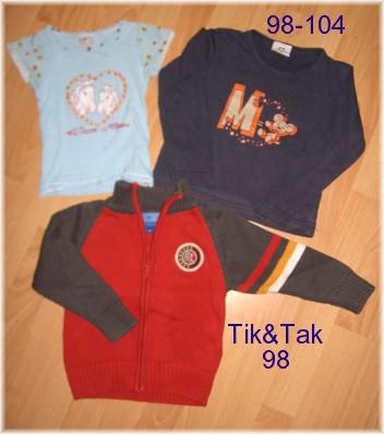 Bild zu 1 T-Shirt in 86-92, TikTak Strickjacke in 98 und Pulli in 98-104 abzugeben! - Sparforum - Forum rund ums Sparen