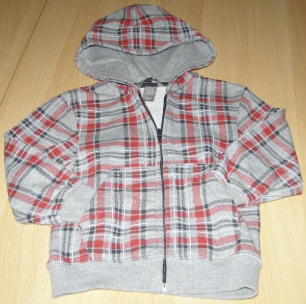 Bild zu Superschöne Sweatshirtjacke Gr.92 von H&M in rot-grau karriert abzugeben !!! - Sparforum - Forum rund ums Sparen