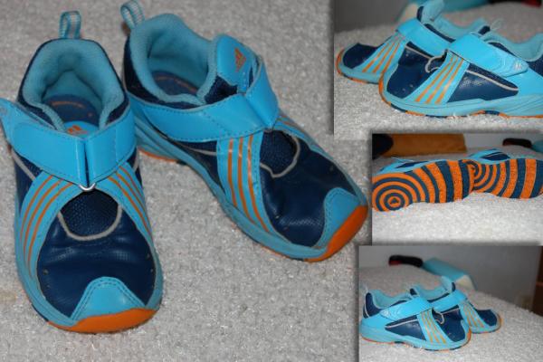 Bild zu Adidas Schuhe - Größe 25 - hellblau/Orange - kaum getragen - Sparforum - Forum rund ums Sparen