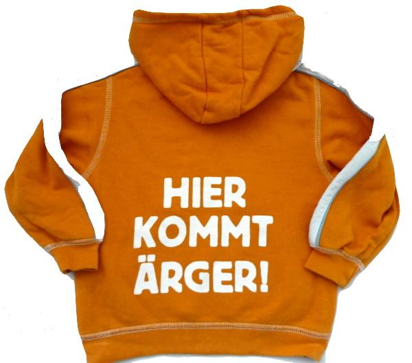 Bild zu Hätte eine Sahne Stück von meinem Kind:Hier kommt Ärger!! Kapuzenpulli Gr.104 - Sparforum - Forum rund ums Sparen